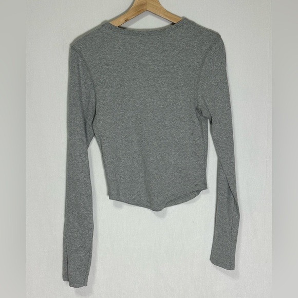 NWT - BDG Urban Outfitters Womens Button Up Henley light grey - XL - Picture 7 of 7